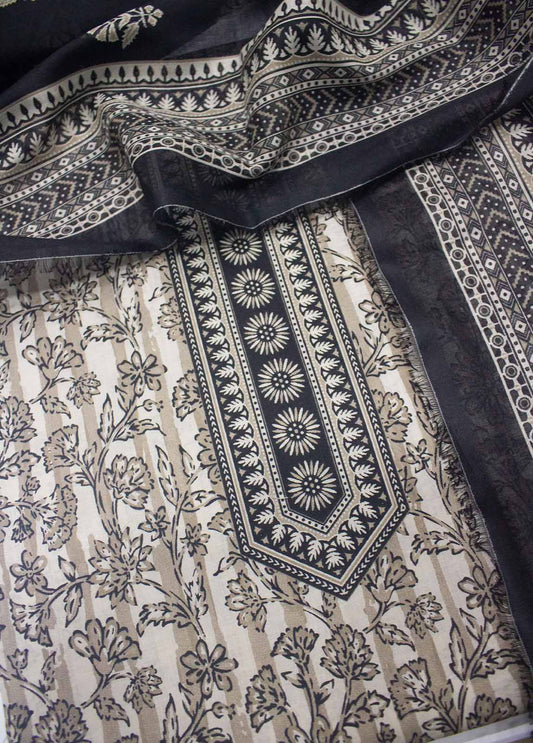 3 Piece Lawn Printed UnStitched Suit