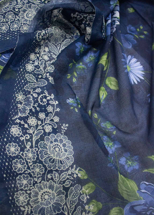 3 Piece Lawn Printed UnStitched Suit
