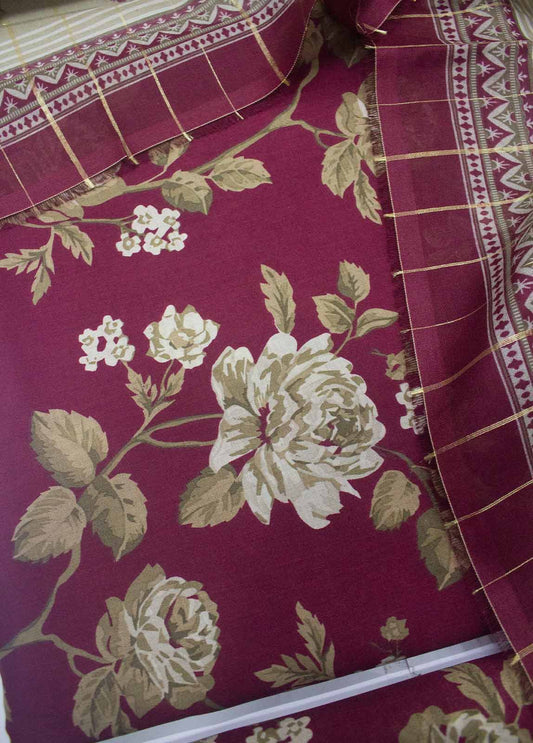 3 Piece Lawn Printed UnStitched Suit