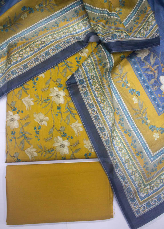 3 Piece Lawn Printed UnStitched Suit