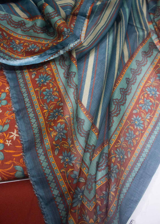 3 Piece Lawn Printed UnStitched Suit