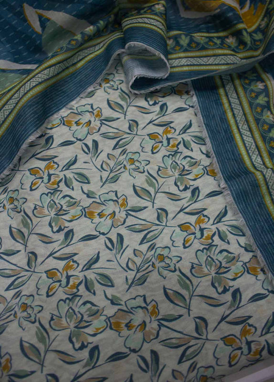 3 Piece Lawn Printed UnStitched Suit