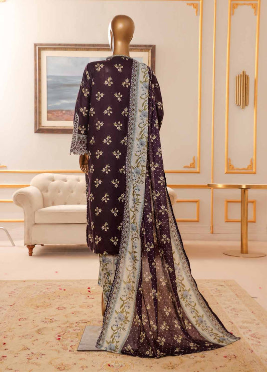 3 Piece Chikankari Stitched Suit