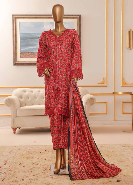 3 Piece Chikankari Stitched Suit