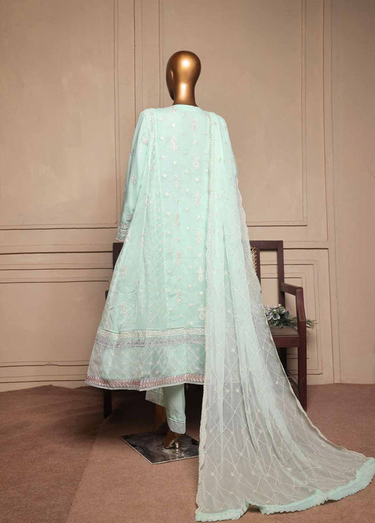 3 Piece Luxury Embroidered Frock Style Suit