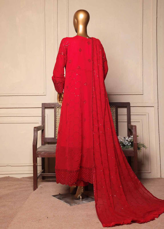 3 Piece Luxury Embroidered Frock Style Suit