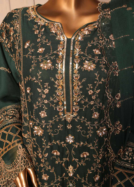 3 Piece Luxury Embroidered Frock Style Suit