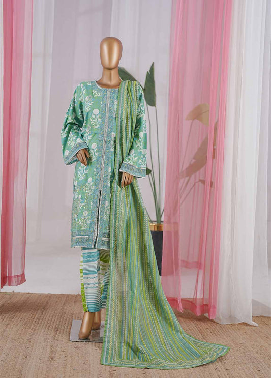 3 Piece Chikankari Stitched Suit