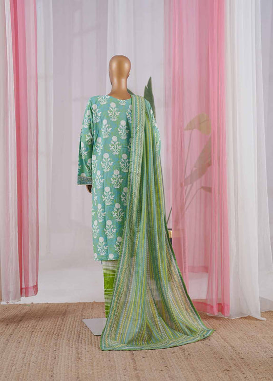 3 Piece Chikankari Stitched Suit