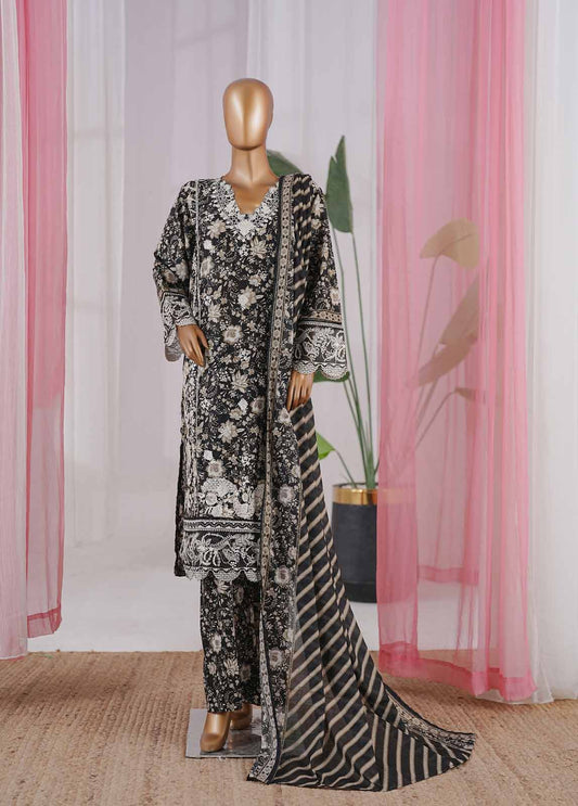 3 Piece Chikankari Stitched Suit