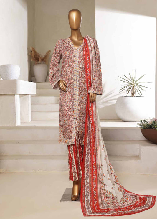 3 Piece Chikankari Stitched Suit
