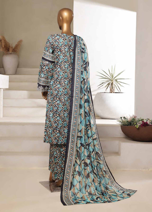 3 Piece Chikankari Stitched Suit