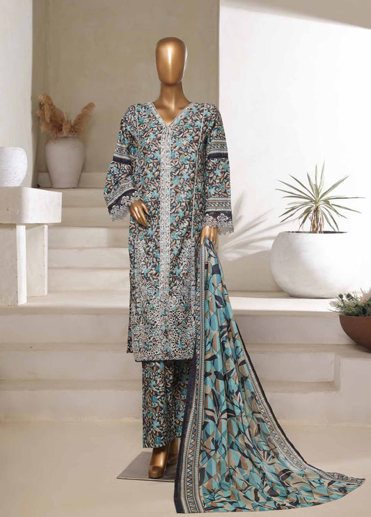 3 Piece Chikankari Stitched Suit