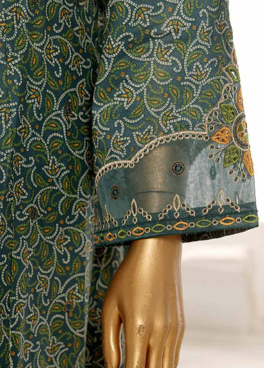 3 Piece Lawn Embroidered Frock Style Suit