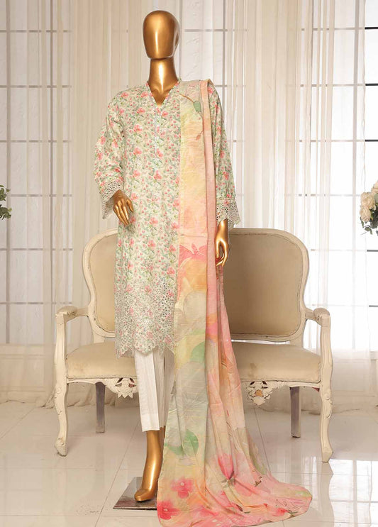 3 Piece Chikankari Stitched Suit