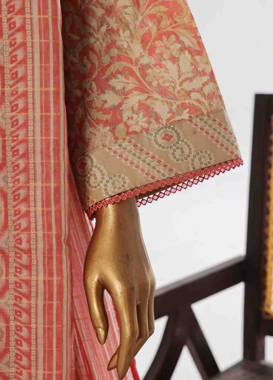 3 Piece Lawn Printed Frock Style Suit