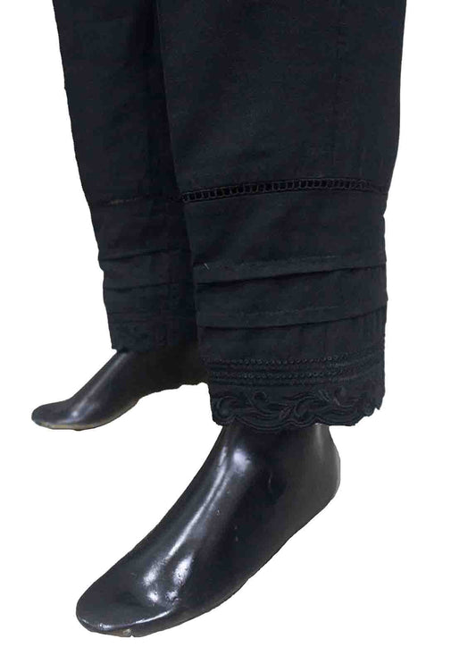 Black Cotton Trouser