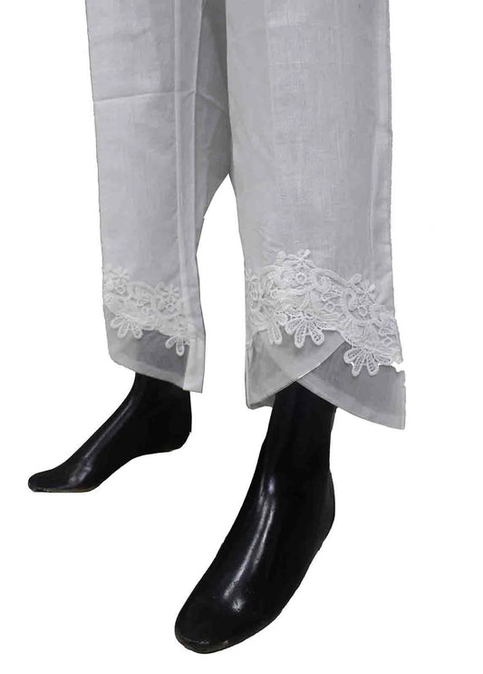 White Cotton Trouser