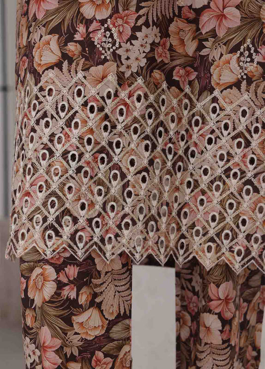 3 Piece Chikankari Stitched Suit