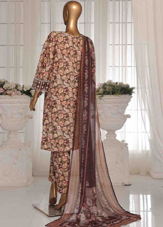 3 Piece Chikankari Stitched Suit