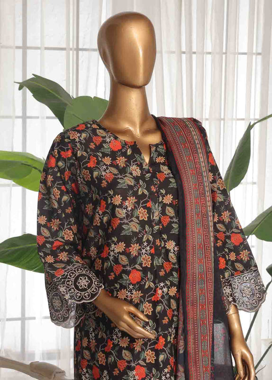 3 Piece Chikankari Stitched Suit