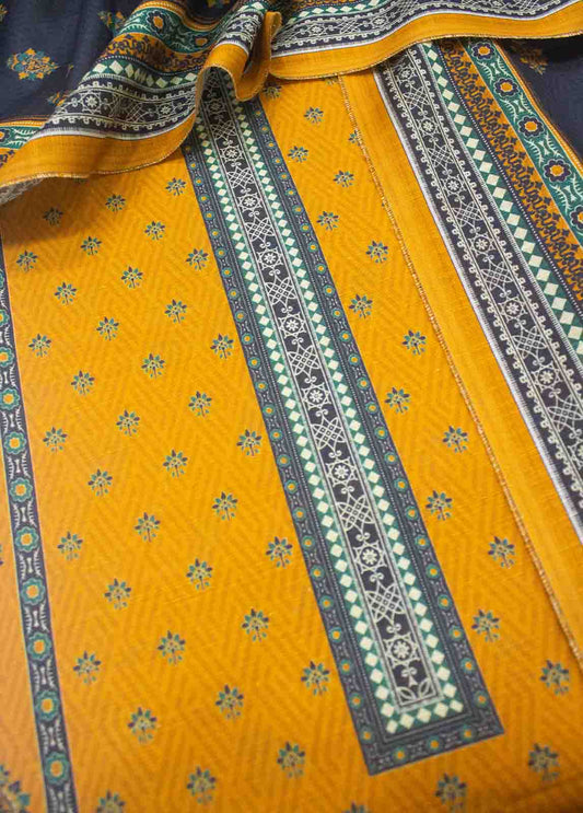 3 Piece Khaddar Printed UnStitched Suit